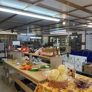 Various edibles in the shop