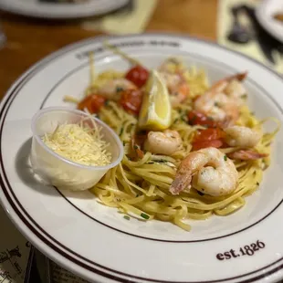 Shrimp scampi - daily special not on menu