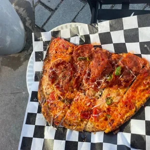 pizza, food