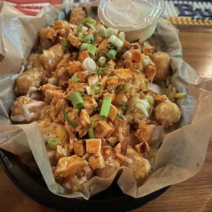 Buffalo Chicken Totchos