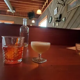 Old Fashioned and Whiskey Sour