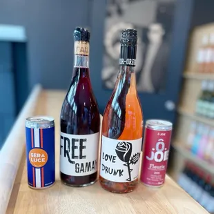 Eclectic wine selection