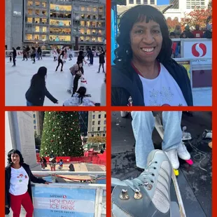 Skating at Union Square Ice Rink in SF