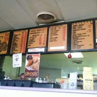 Inside menus