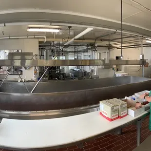 a woman working in the kitchen