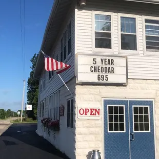 Entrance and front of building