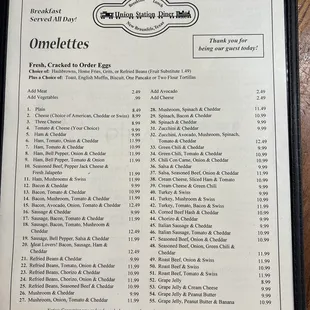 May 2024 menu
