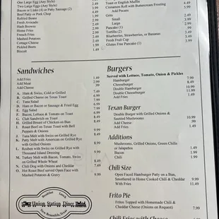 May 2024 menu