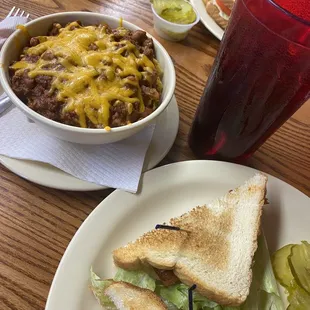 BLT and Chili Frito Pie