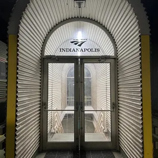 Platform entrance at Union Station in June 2022
