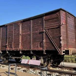 Train car that carried Jews in WWII - from the traveling Auschwitz exhibit