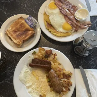 Hungry Man &amp; Two eggs with Sausage Breakfast Specials