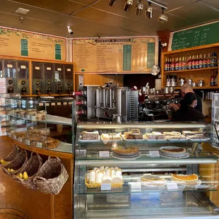 a display of pastries and pastries