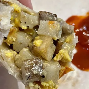 Black bean breakfast burrito!