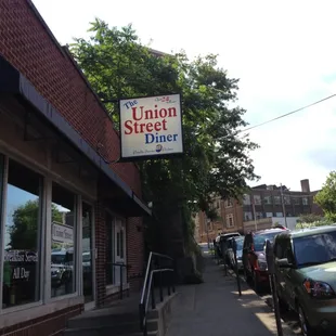 The diner outside