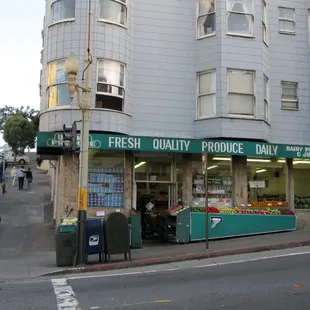 people walking down the street