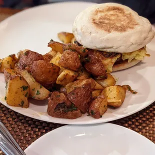 Breakfast Sandwich with Egg, Cheese, and Sausage