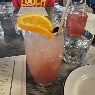 Sloe gin fizz