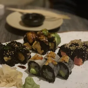 Black Rice Sushi Roll Sampler