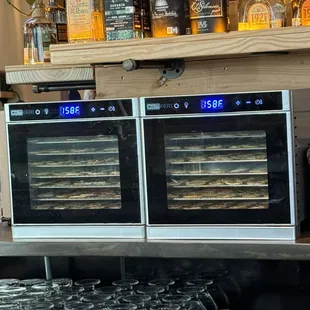 They dehydrate their own citrus for garnish!