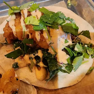 Shrimp Po Boy Taco