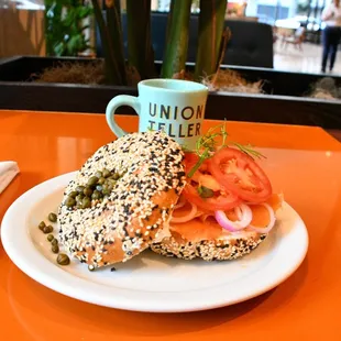 Lox on an Everything Bagel