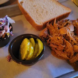 Pulled Pork (1/2 lb) with included sides