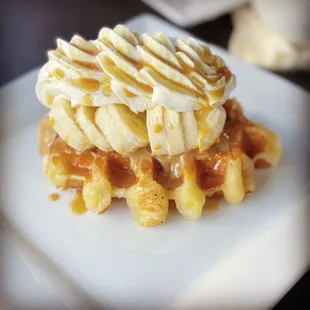 Peanut Butter Banana Waffle