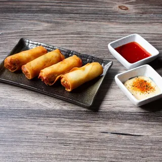 4 Piece Fried Shrimp Spring Rolls