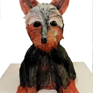 a yorkshire terrier cake