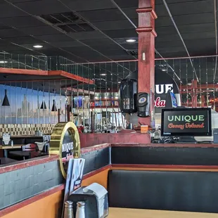 Inside restaurant.
