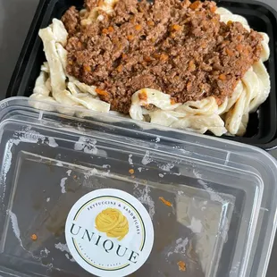 Fettuccine w/ Bolognese