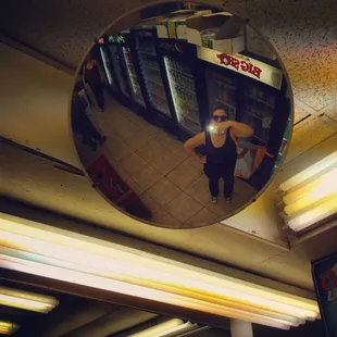 Tons of mirrors and on-site security.