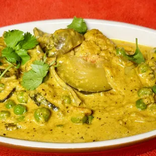 Veggie korma,
Vegan Available