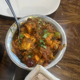 The Kadhai Paneer was so flavorful