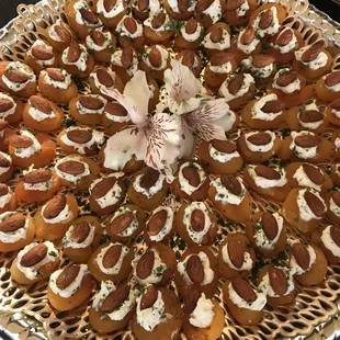 Apricot Stuffed with Goat Cheese and Almond