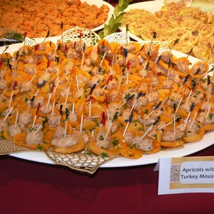 Apricots with Turkey Mousse