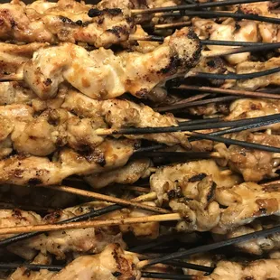 Grilled Chicken Satay Skewers with Peanut Sauce