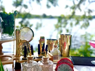 Oak And Iris Mobile Bar