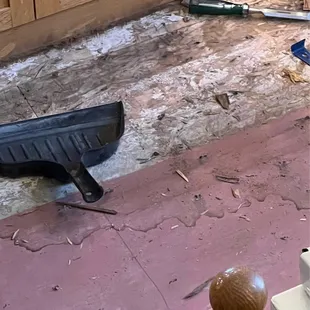 Old floor has been removed