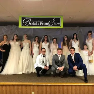 All of our gorgeous models at the 2018 Pickaway County Bridal &amp; Prom Show