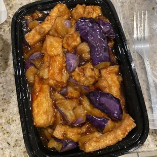 Tofu and 11. Eggplant Tofu Garlic Sauce