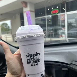 Sippin Amesome Taro Smoothie