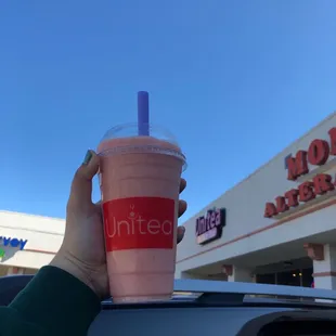 Strawberry banana smoothie