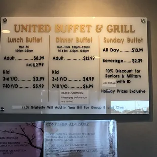 Prices