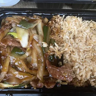 3-15-21 Lunch mongolian beef, was pretty good for price although delivery was over 11$! Grubhub said to delivery fee, but guess lied