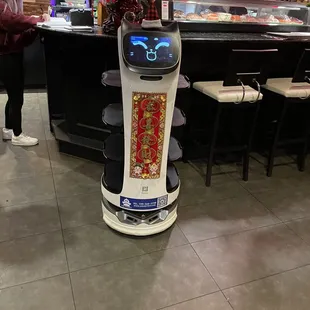 Robot thingy that takes you to your table