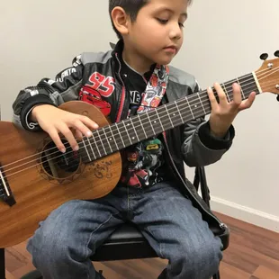 Liam is soon to be a super star guitarist! :)