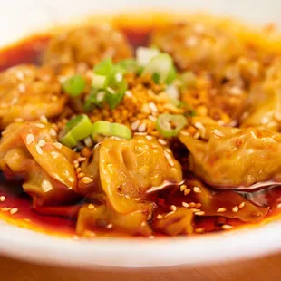 Spicy Sichuan Wonton in Red Oil