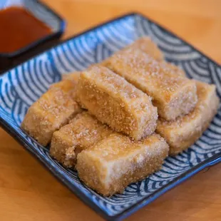 Five spice crispy silken tofu